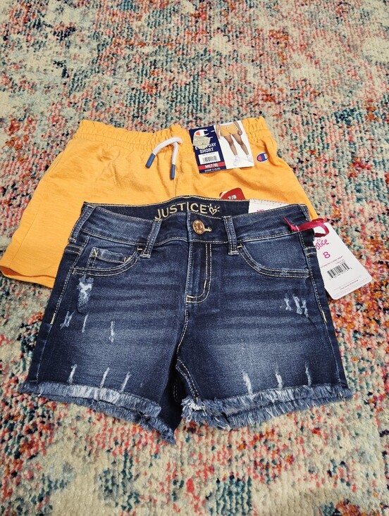 Justice Other - Bundle 2 Pair Girls Shorts Size 8 and 7/8